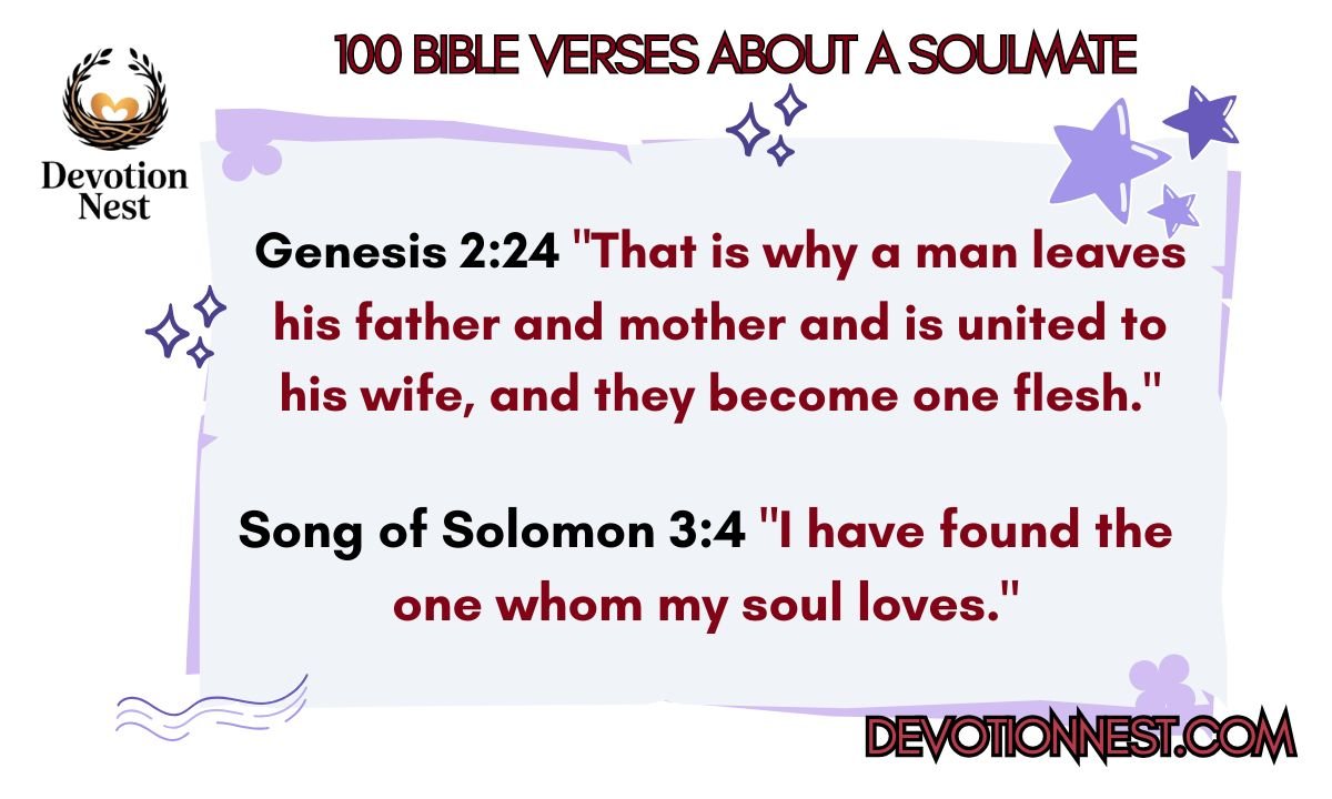 100 Bible Verses About a Soulmate