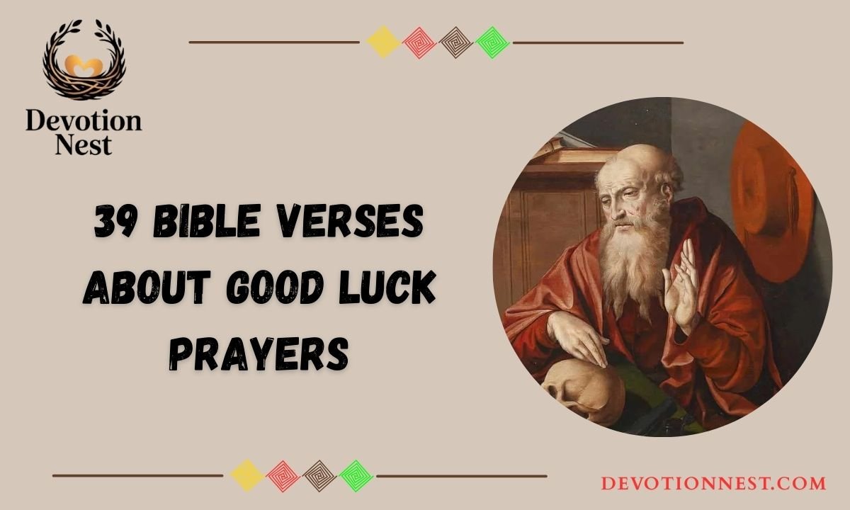 39 Bible Verses About Good Luck Prayers