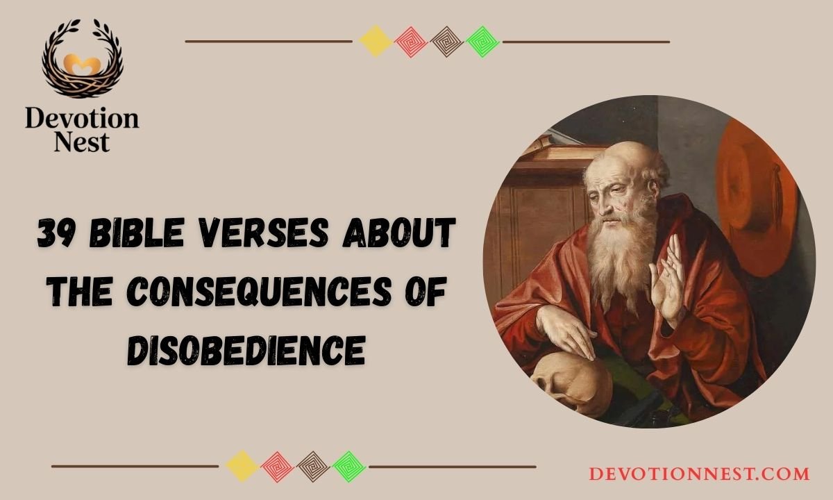 39 Bible Verses About the Consequences of Disobedience