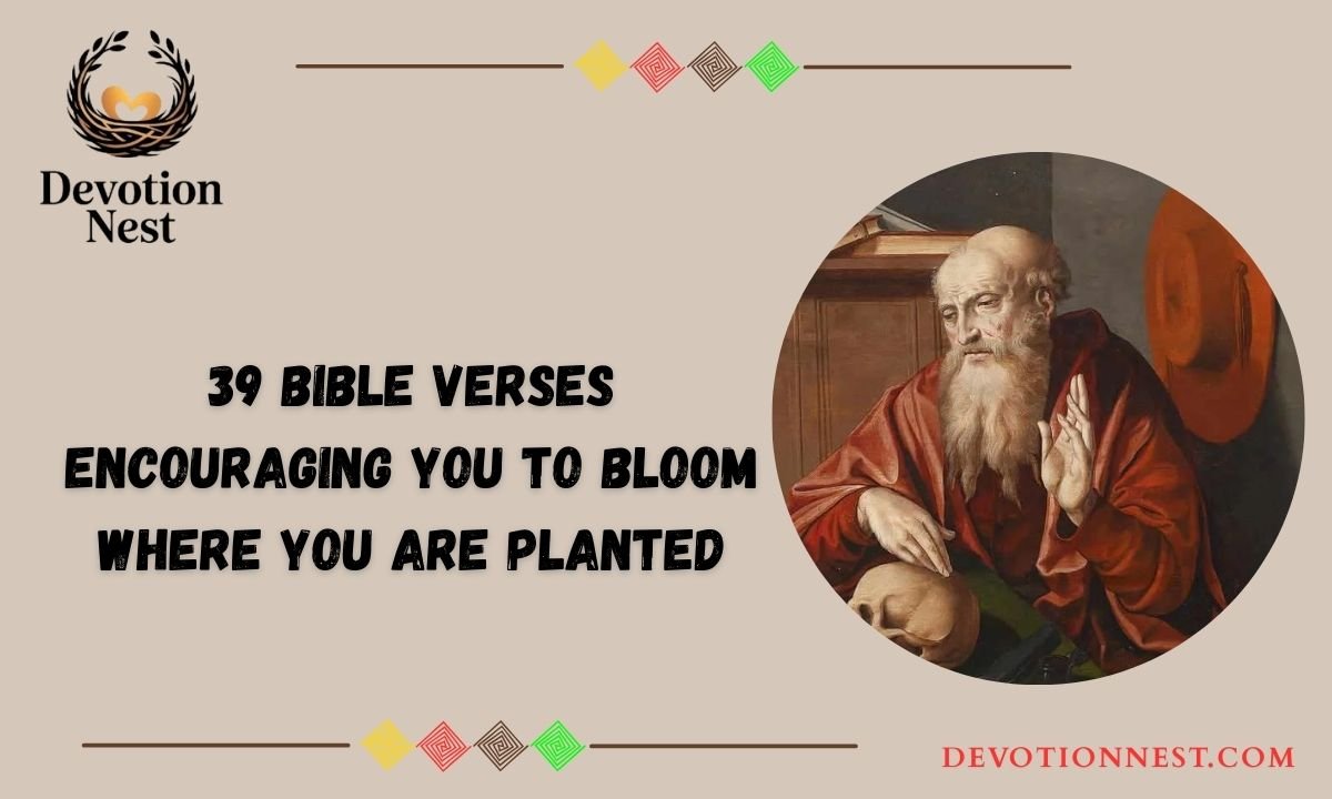 39 Bible Verses Encouraging You to Bloom Where You Are Planted