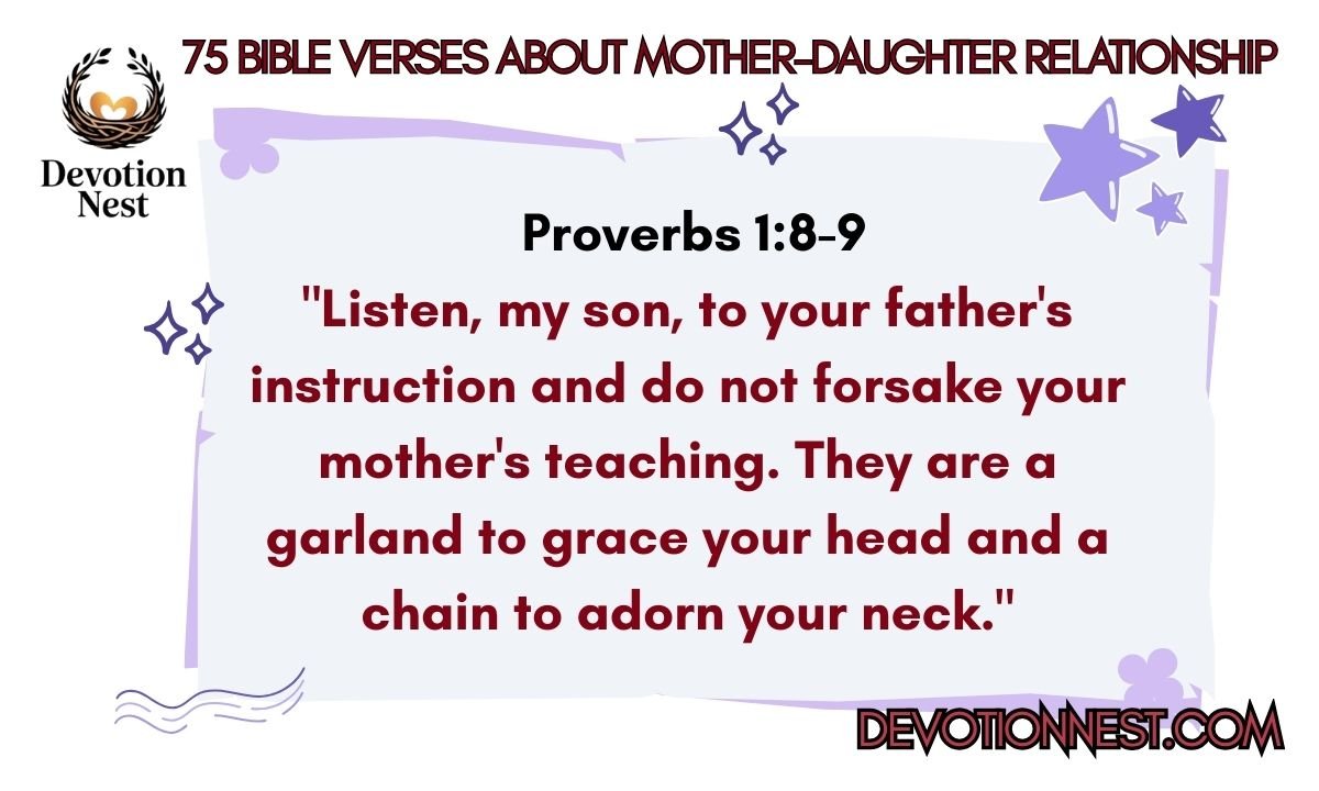 75 Bible Verses About Mother-Daughter Relationship