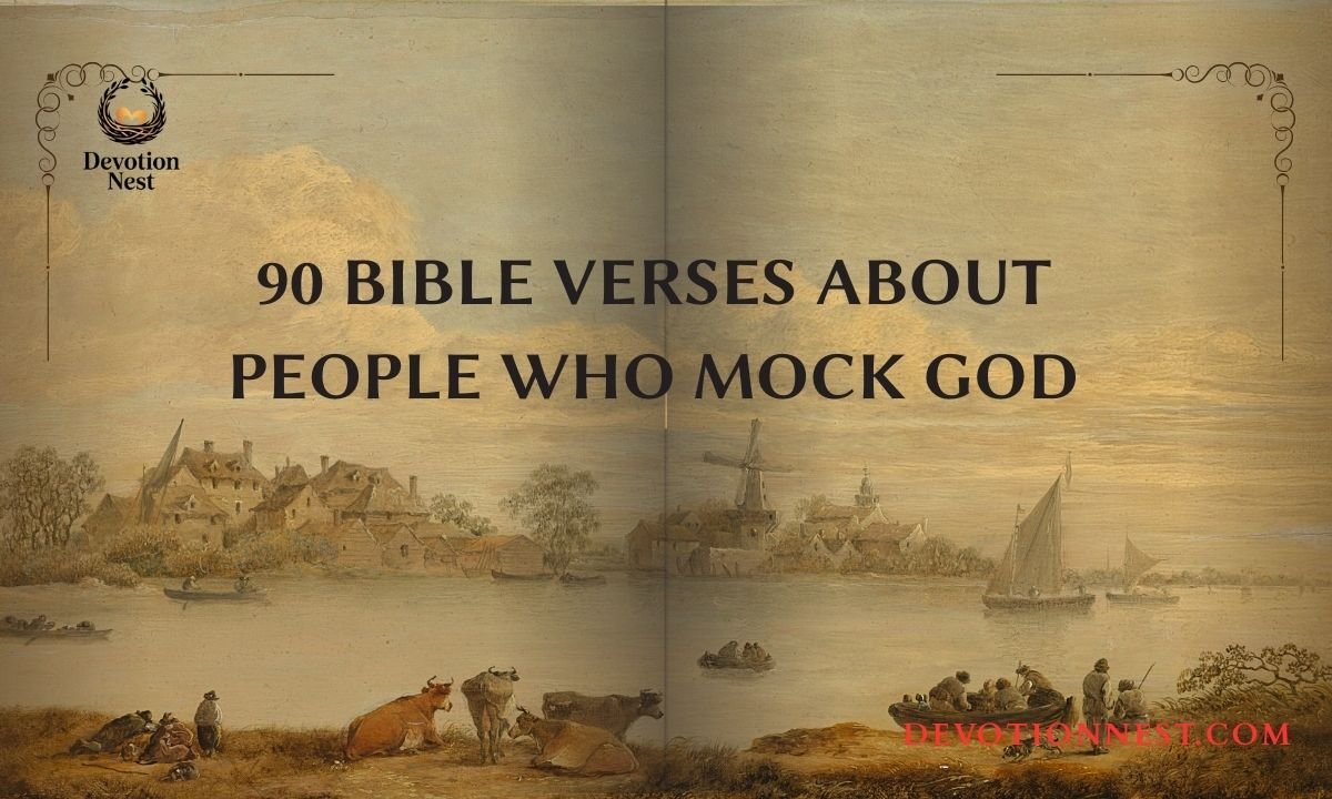 90 Bible Verses About People Who Mock God