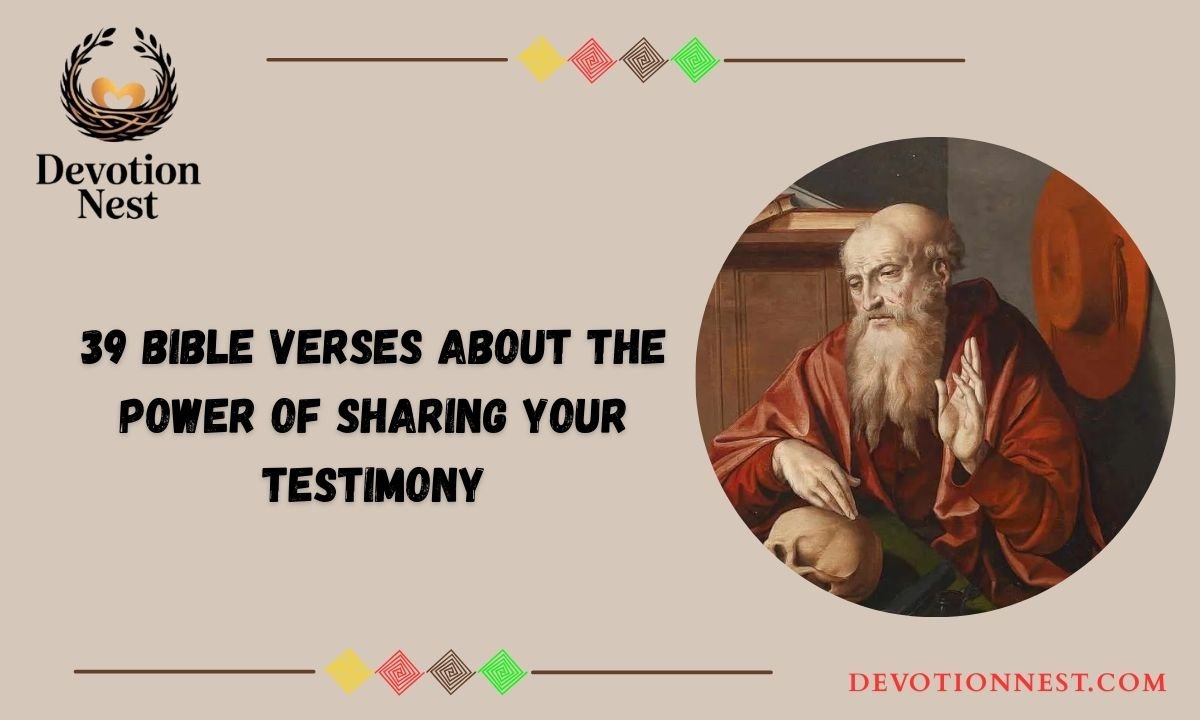 39 Bible Verses About the Power of Sharing Your Testimony