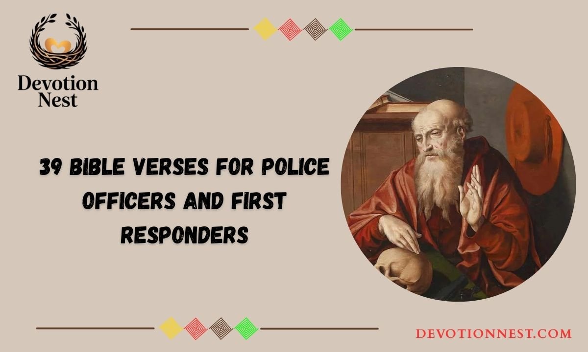 39 Bible Verses for Police Officers and First Responders